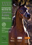 poster concurso nacional de España de caballos árabes