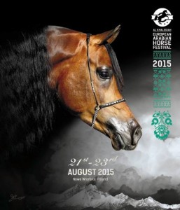 portada del Catálogo de concurso de caballos arabes en Polonia